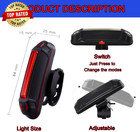 Bike Tail Light Ultra Bright Bicycle Rear Light 2 Pack Usb Rechargeable Led Safe