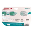 New Speedo Adult Boomerang Swim Goggles - Tide celeste - Ages 14  Anti-fog Uv