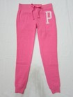 Vtg Y2k Victoria Secret Pink Collegiate Logo Lounge Gym Sweat Pant S Cozy Travel