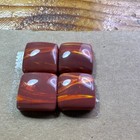 Two Pair Dark Red With Yellow Stripes Rosarita Square Match Pillow Cuts