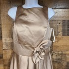 New Fashion High Low Gown Womens 8 Champagne New Satin Corset Back Formal