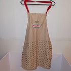 Vintage Krispy Kreme Doughnuts Embroidered Apron Official Employee Uniform Tan