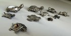 Vintage  11 Spoontiques   Hudson Fine Pewter Mini Turtle Figurines  Asst Styles 