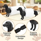Dachshund Dog Paper Towel Holder  Black Wiener Dog Freestanding Tissue Displa   