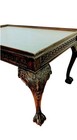Vintage English Chippendale Style Mahogany Coffee Table Claw Feet