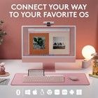 Logitech K585 Multi-device Slim Compact Wireless Keyboard Universal Rose