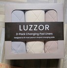 Changing Pad Liners 3 Pack Reusable Bamboo Waterproof Washable Peanut Shaped New