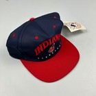 Vintage Cleveland Indians Snapback Hat Mlb Chief Wahoo Drew Pearson Navy Red New