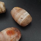 Ancient Natural Suliemani Agate Beads Lot Of 5 Eye   Stripe Pattern