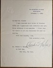 Charles Evans Hughes-typed Letter Signed As Sec  Of State- To  Edw  Clinch-1924