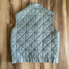 Windbreaker Vintage 80s Vest Puffer Quilter Green Mens Large Full Snap Pockets