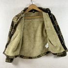 Eddie Bauer Plaid Fleece Sherpa Shacket Youth Jacket Sz 6 7 Rugged Outdoors Snap