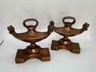 Antique Solid Copper Trophy Bookends Nb3