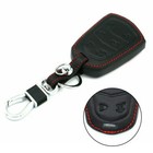 Leather Key Cover Chain Fob Case For Cadillac Escalade 2015 2016 2017 2018  sh