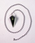 Moldavite Pendulum Meteorite Impact Glass Tektite Carving Crystal Healing