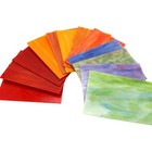12 Sheets Variety Stained Glass Sheets Pack 4 X 6 Inch Mosaic Glass Tiles Crafts