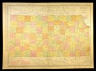 1911 Antique Kansas Railroad Map Original Atlas Map Dated