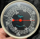 1960s Taylor Uni-mag Altitude Gauge Meter W mount Vintage Auto Altimeter