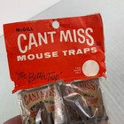 Vintage Mcgill Cant Miss Mouse Trap Wood 2-pack Nos Vintage Made In Usa