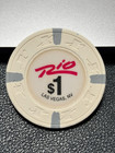  1 Rio Casino Poker Chip Las Vegas Nevada Gambling Token
