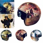 Disco Ball Mirror Helmet Reflective Party Costume Hat Festival Dance Prop