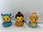 7 Disney Rubber Ducks Jeep Mickey  Donald  Pooh  Belle  Cinda  Sulley    Stitch