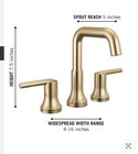 Delta 3554-czmpu-dst  Trinsic Widespread Bathroom Faucet In Champagne Bronze
