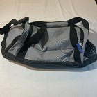 Adidas Squad Iii Black   White Striped W black Accents Duffle Bag Shoulder Strap