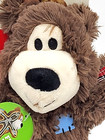 Kong Wild Knots Bear Small medium Dark Brown Squeaky Plush Dog Toy