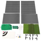 10x10ft Black Steel Golf Cage Net Driving Cage For Hitting Practice Aids Outdoor