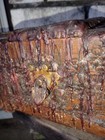 Dybbuk Box  Antique Wood Etched Box W   Lock  Possibly Haunted