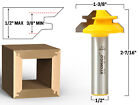 45 Degree 3 Bit Lock Miter Router Bit Set - 1 2  Shank - Yonico 15334