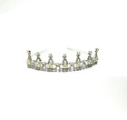 Crystal Rhinestone With Pearls Tiara Great For Quince Bridal Princess Pageant