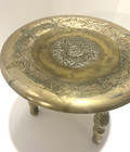 Vintage Brass 3 Legged Butterfly Foot Stool Foot Rest Ottoman Asian Or Turkish