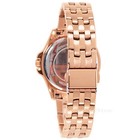 Michael Kors Womens Pilot Pave Rose Gold Watch  Pink Baguette Crystals Dial
