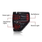Led Tail Lights For Ford F150 09-14 Clear Lens Black Housing Pair Bl3z13405b