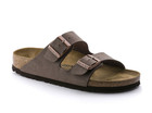 Birkenstock Men s Sandal Arizona Birkibuc Regular   Wide Mocha