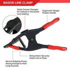Goldblatt 4 Pieces Concrete Tools Set W 2 Mason Line Clamps 2 Masonry Line Rolls