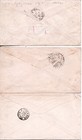 Chile 1903 4 Columbus 5c   Lot 3 Covers  Santiago  Valparaiso   San Felpe  lo