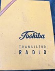 Vintage Toshiba 7tp30  Transistor Am Radio original Box  Case   Earphone Japan