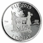 Coca-cola Santa Claus     2019  1 1 Oz Pure Silver Proof Coin     Fiji