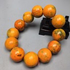 Nature Tibetan Old Agate 20mm Dzi Beads Prayer Totem Amulet Bead Bracelet