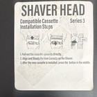 Series 3 Replacement Shaver Head Cassette  Silver  1 Head  Men unisex Face