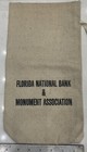 Vintage Bank Money Bag Florida National Bank   Monument Association 7x13 7  Used