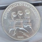 Choice Bu San Marino 1992-r 500 Lire Silver Coin Mint Sealed