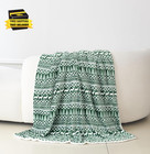 Reversible And Ultra-plush Flannel Fleece-winter Christmas Sherpa Throw- Lightwe