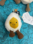 Jellycat Amuseables Boiled Egg Keychain     Soft Plush Bag Charm Toy Gift - Nwt