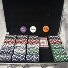 Maverick Poker Chip Set Aluminum Case W  Playing Cards   Dealer Blind Buttons