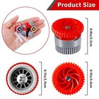 24 Pack Variable Arc Nozzle Replacement Sprinkler Heads For Lawn Irrigation  Hig