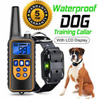 Dog Pet Training Collar Rechargeable Waterproof Electric Anti Bark Shock 3000 Ft